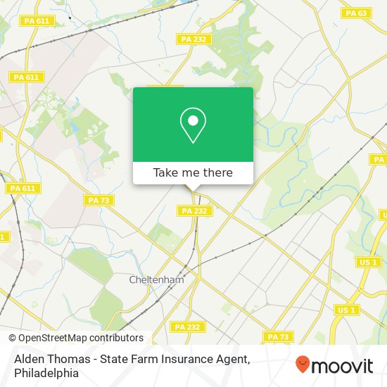Alden Thomas - State Farm Insurance Agent map