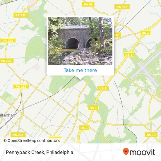 Mapa de Pennypack Creek