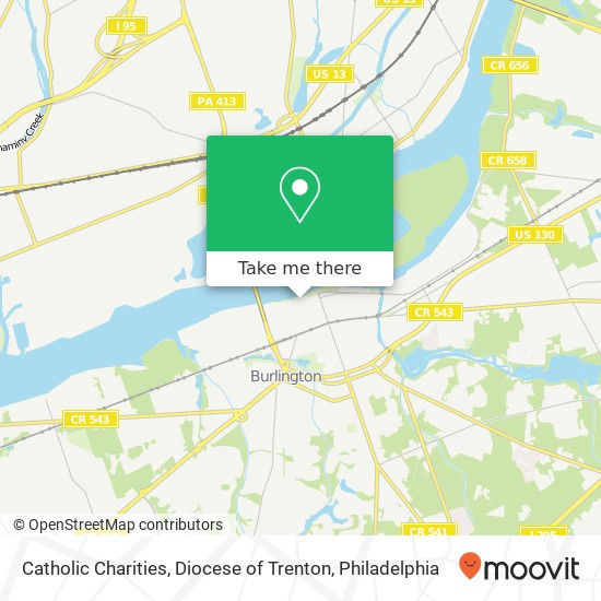 Mapa de Catholic Charities, Diocese of Trenton