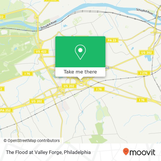 The Flood at Valley Forge map