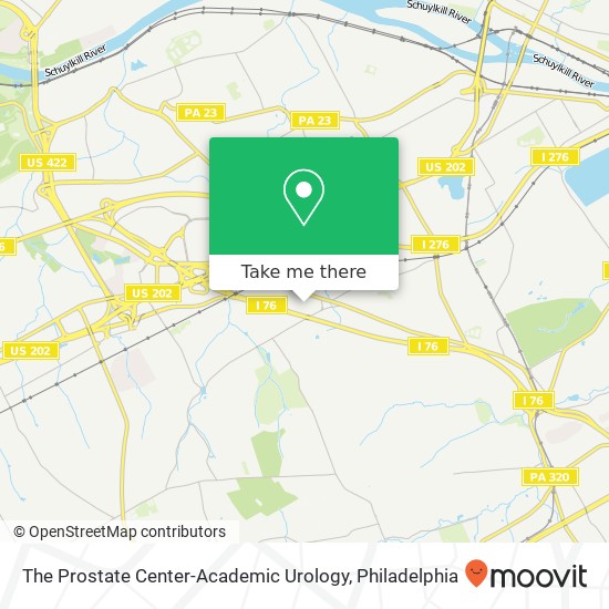 The Prostate Center-Academic Urology map