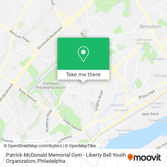 Mapa de Patrick McDonald Memorial Gym - Liberty Bell Youth Organization