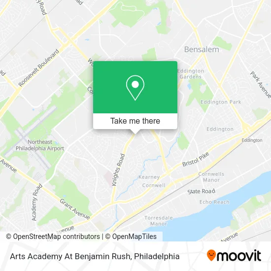 Arts Academy At Benjamin Rush map