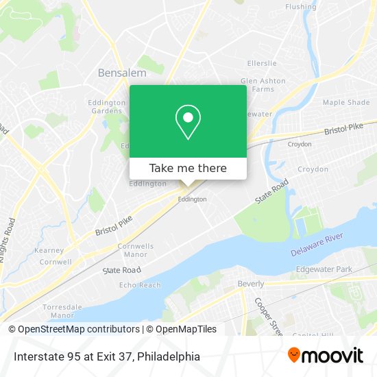 Directions To Interstate 95 How To Get To Interstate 95 At Exit 37 In Bensalem By Bus, Train Or Light  Rail?