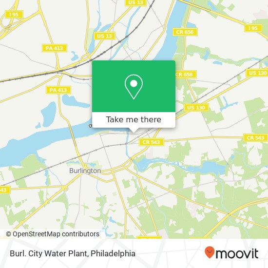 Mapa de Burl. City Water Plant