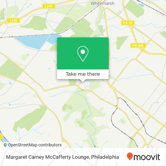 Margaret Carney McCafferty Lounge map