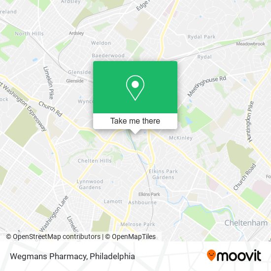 Mapa de Wegmans Pharmacy