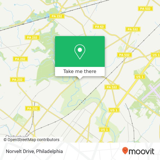 Norvelt Drive map