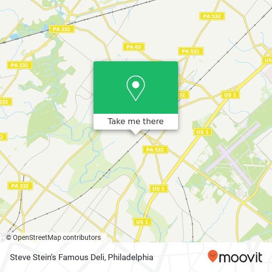 Steve Stein's Famous Deli map