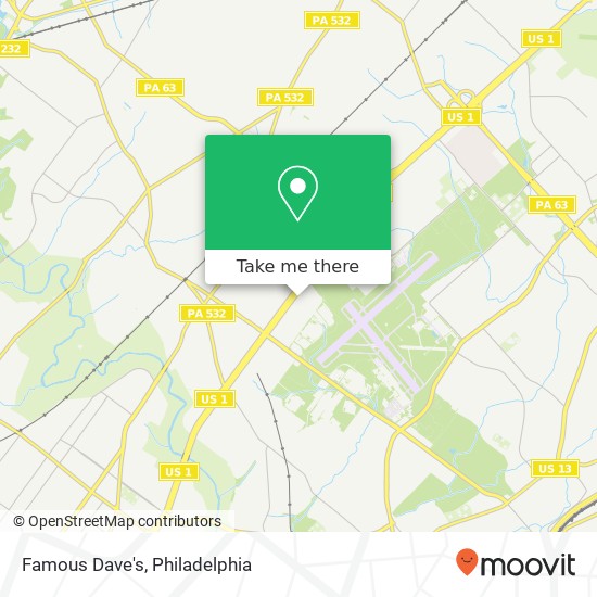 Mapa de Famous Dave's