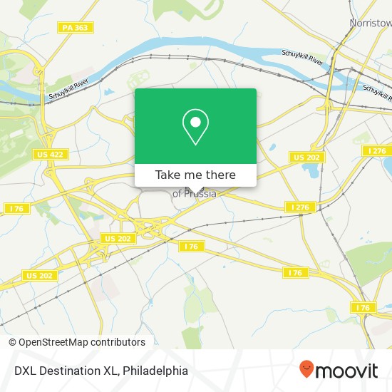 DXL Destination XL map