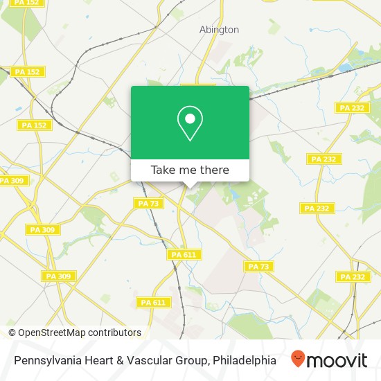 Mapa de Pennsylvania Heart & Vascular Group