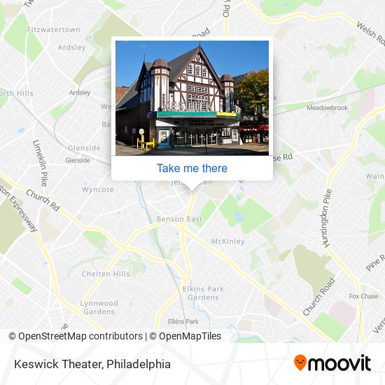 Keswick Theater map