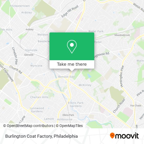 Mapa de Burlington Coat Factory