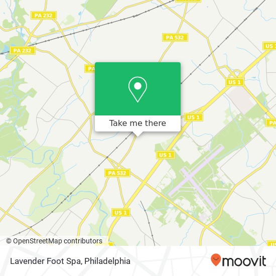 Lavender Foot Spa map