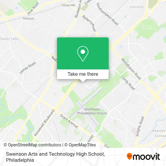 Swenson Arts and Technology High School map