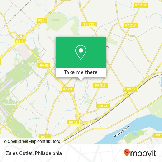 Mapa de Zales Outlet