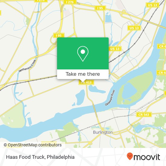 Mapa de Haas Food Truck