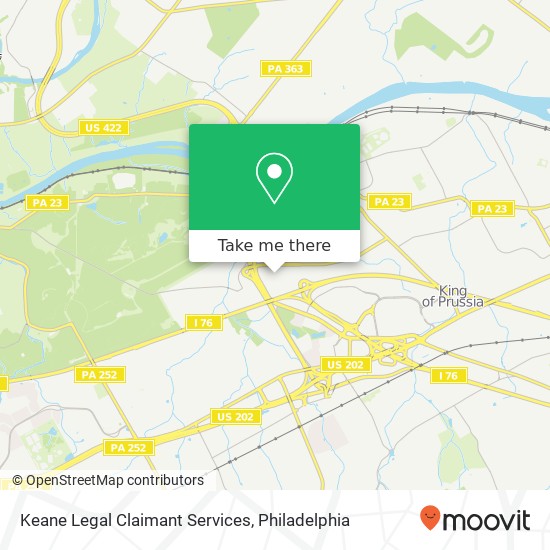 Keane Legal Claimant Services map