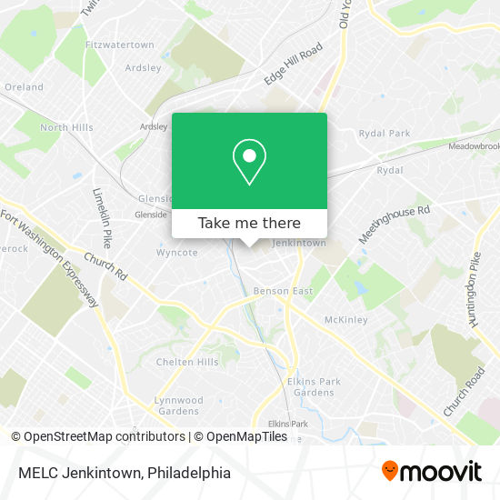 MELC Jenkintown map