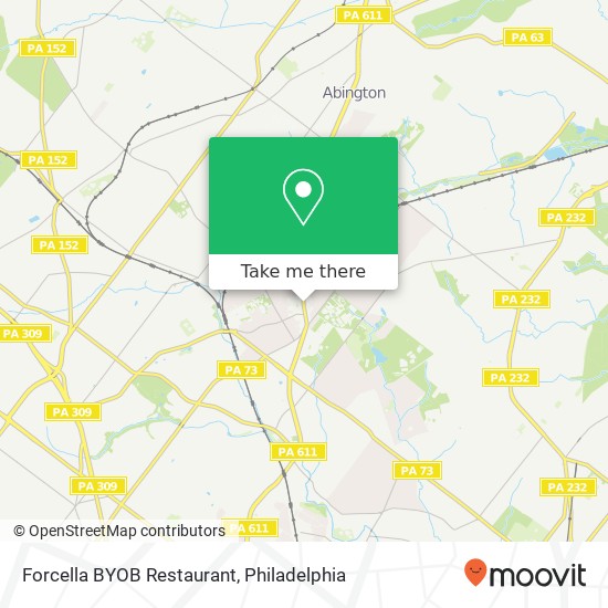 Forcella BYOB Restaurant map