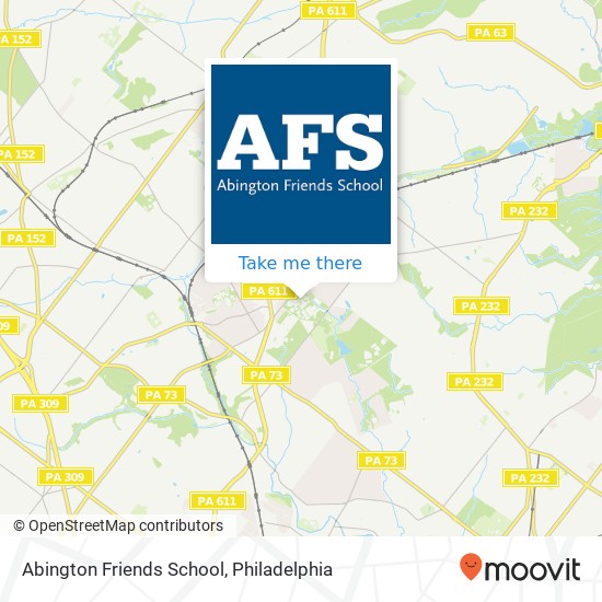 Mapa de Abington Friends School