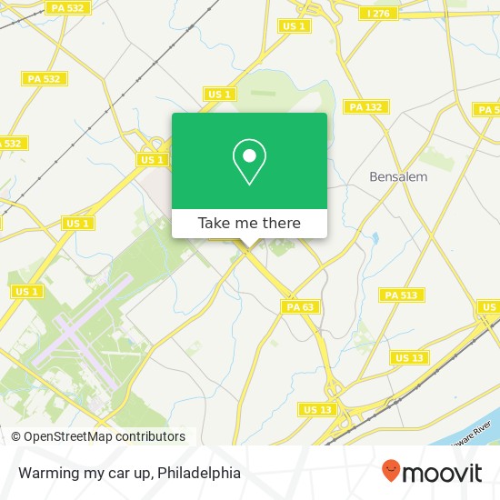 Warming my car up map