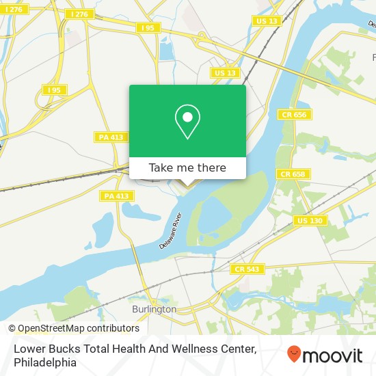 Lower Bucks Total Health And Wellness Center map