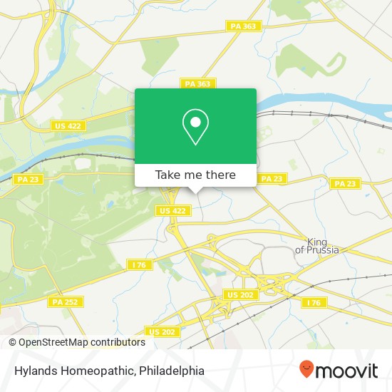 Hylands Homeopathic map