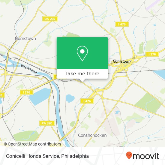 Conicelli Honda Service map