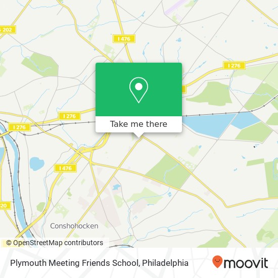 Mapa de Plymouth Meeting Friends School
