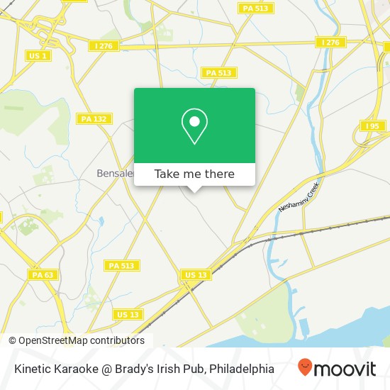 Mapa de Kinetic Karaoke @ Brady's Irish Pub