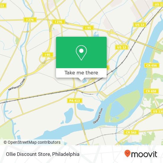 Mapa de Ollie Discount Store