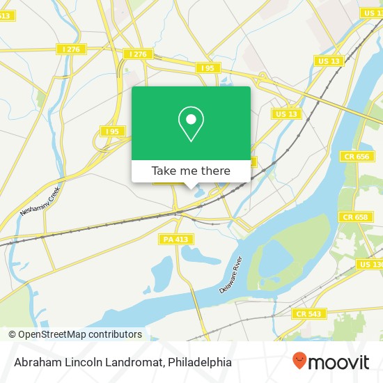 Mapa de Abraham Lincoln Landromat