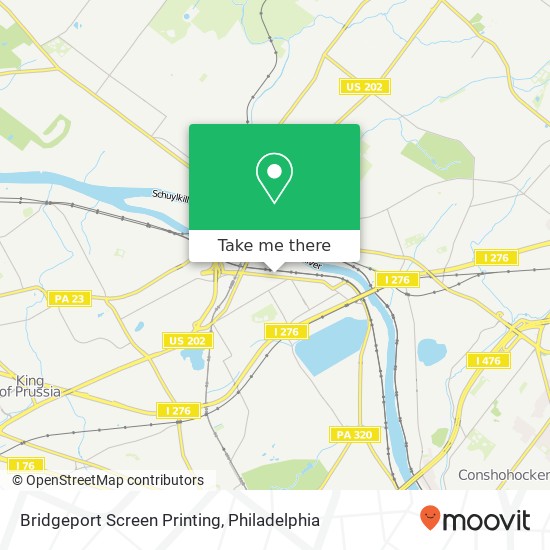 Bridgeport Screen Printing map