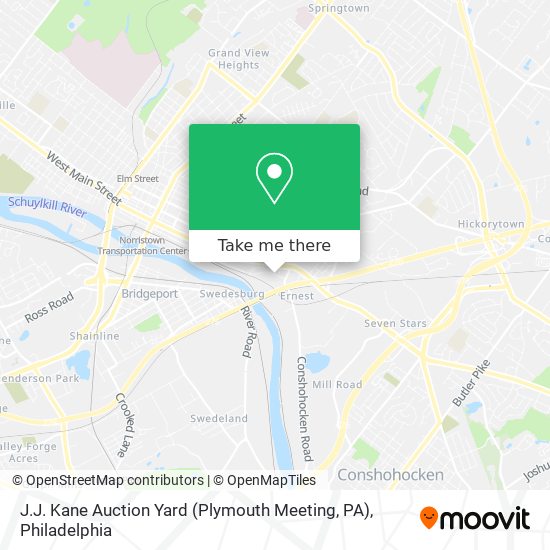 J.J. Kane Auction Yard (Plymouth Meeting, PA) map