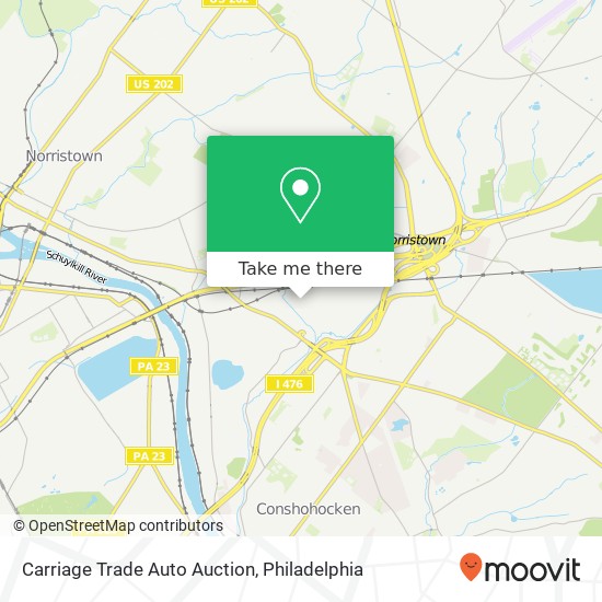 Mapa de Carriage Trade Auto Auction