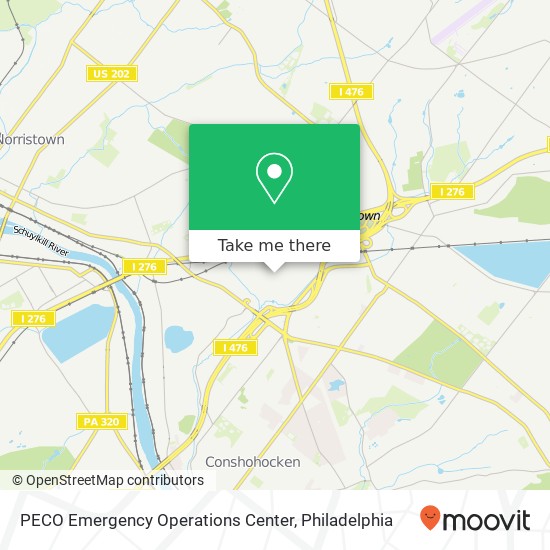PECO Emergency Operations Center map