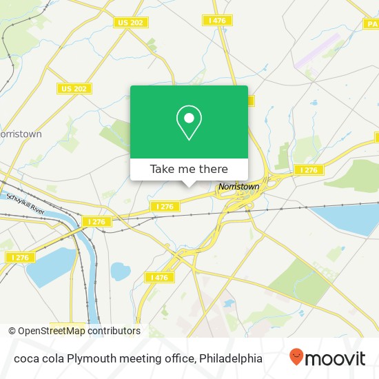 coca cola Plymouth meeting office map