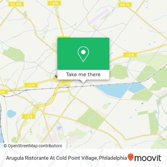 Arugula Ristorante At Cold Point Village map