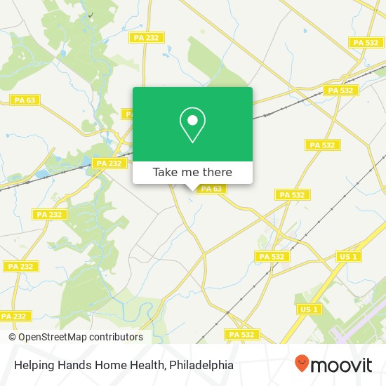 Helping Hands Home Health map