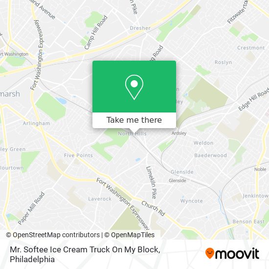 Mapa de Mr. Softee Ice Cream Truck On My Block
