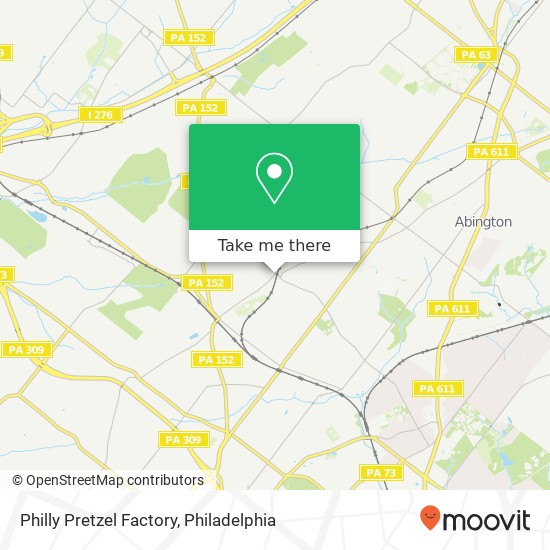 Philly Pretzel Factory map