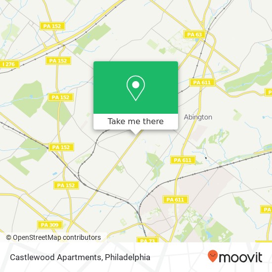 Mapa de Castlewood Apartments