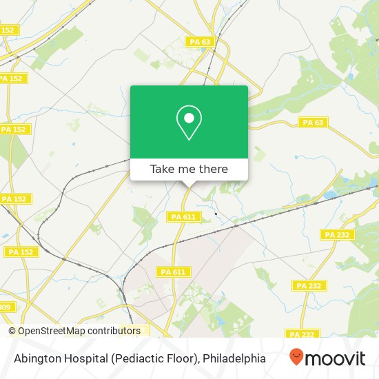 Mapa de Abington Hospital (Pediactic Floor)