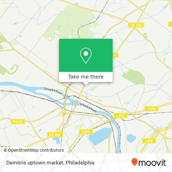 Mapa de Demitris uptown market