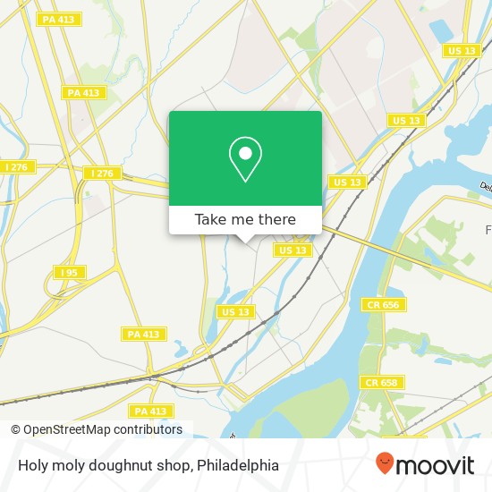 Mapa de Holy moly doughnut shop