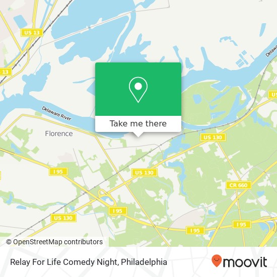 Relay For Life Comedy Night map