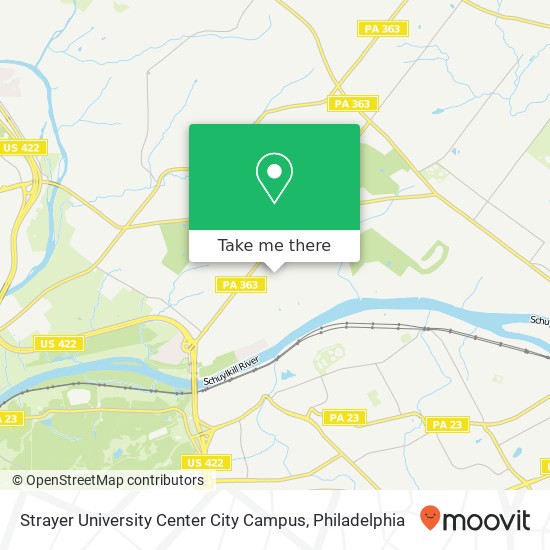 Strayer University Center City Campus map