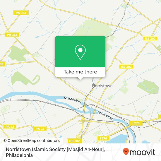 Norristown Islamic Society [Masjid An-Nour] map